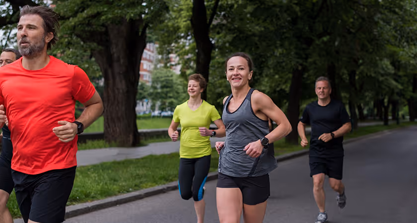 Runners on the Central Park loop